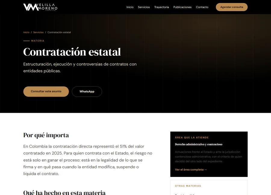 Materia: contratación