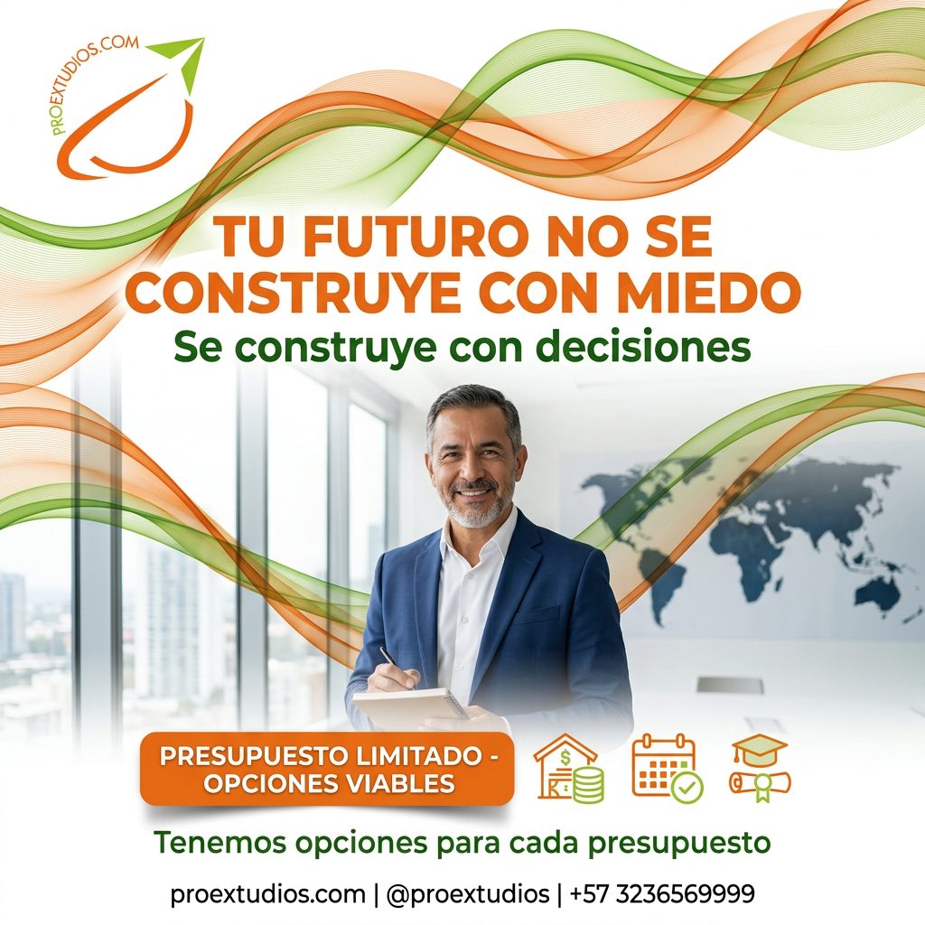 Post motivacional — 'Tu futuro no se construye con miedo'