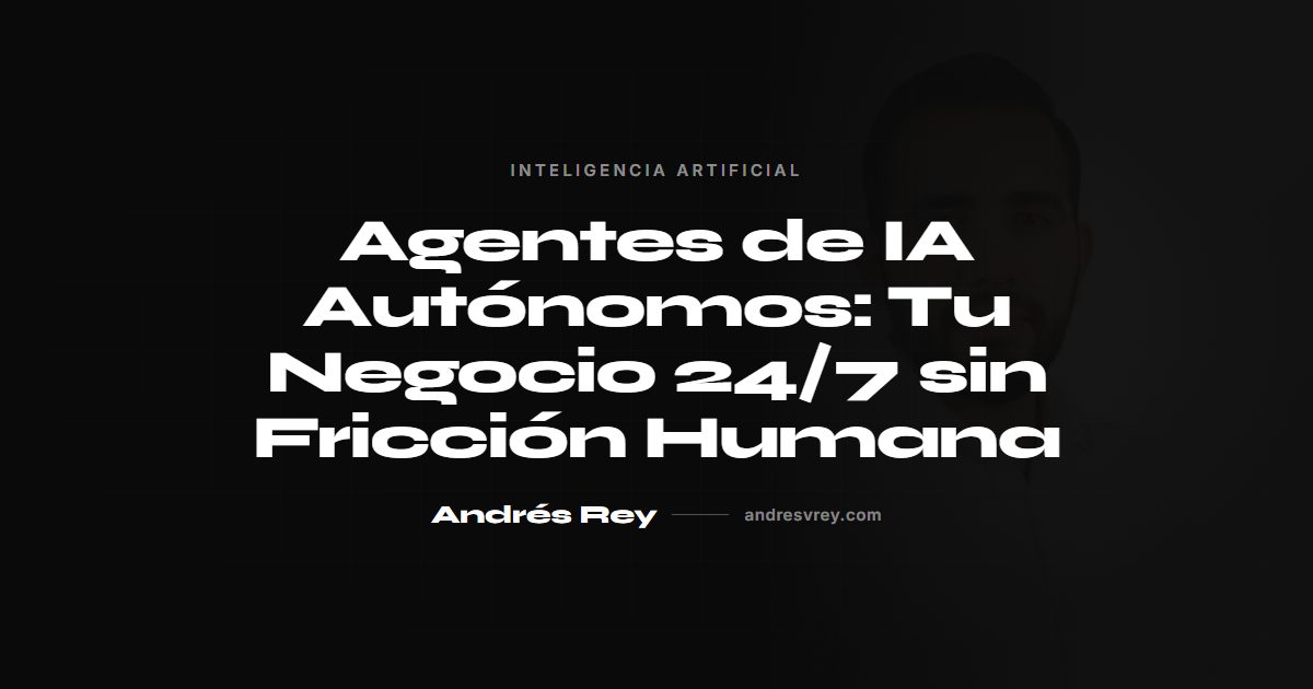 Agentes de IA autónomos para negocios 24/7