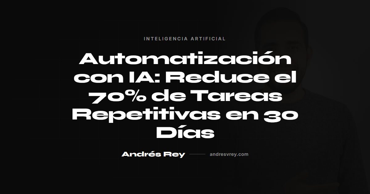 Automatización con IA: reduce tareas repetitivas