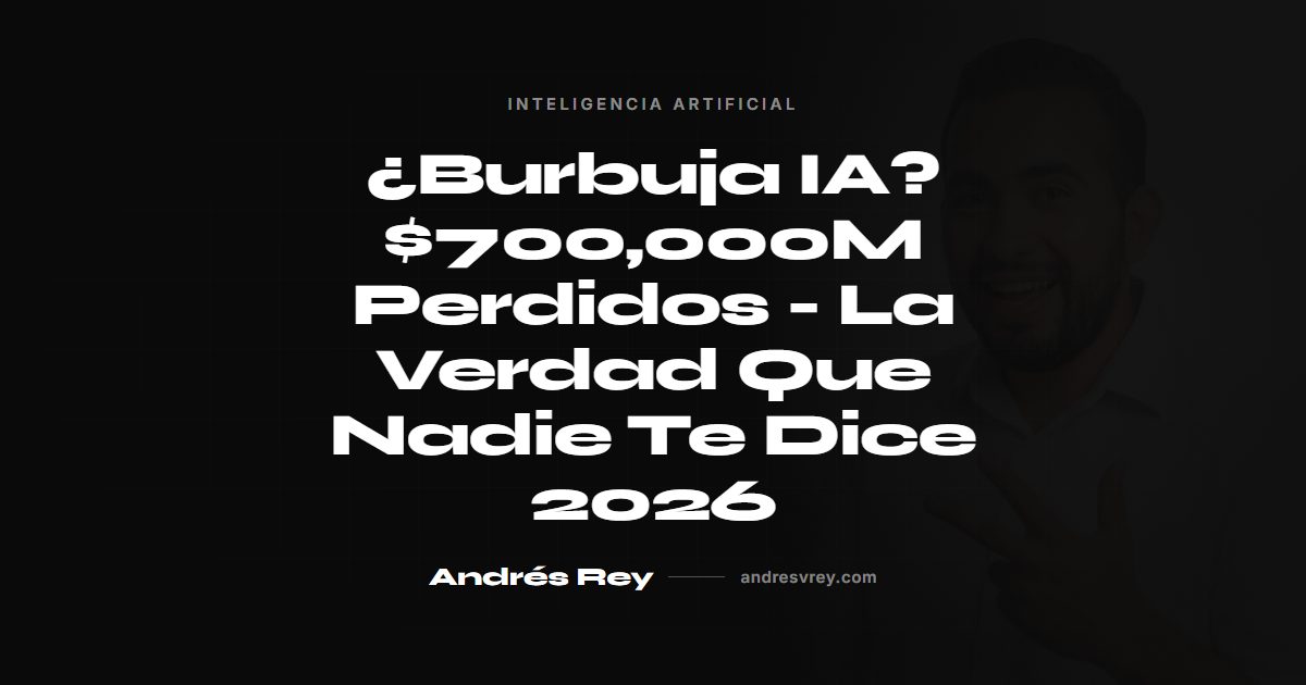 ¿Burbuja IA? $700,000M Perdidos - La Verdad Que Nadie Te Dice 2026