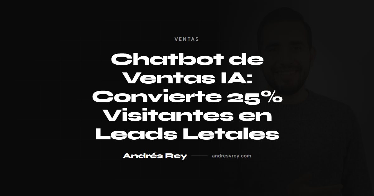 Chatbot de ventas con IA creado en 48 horas