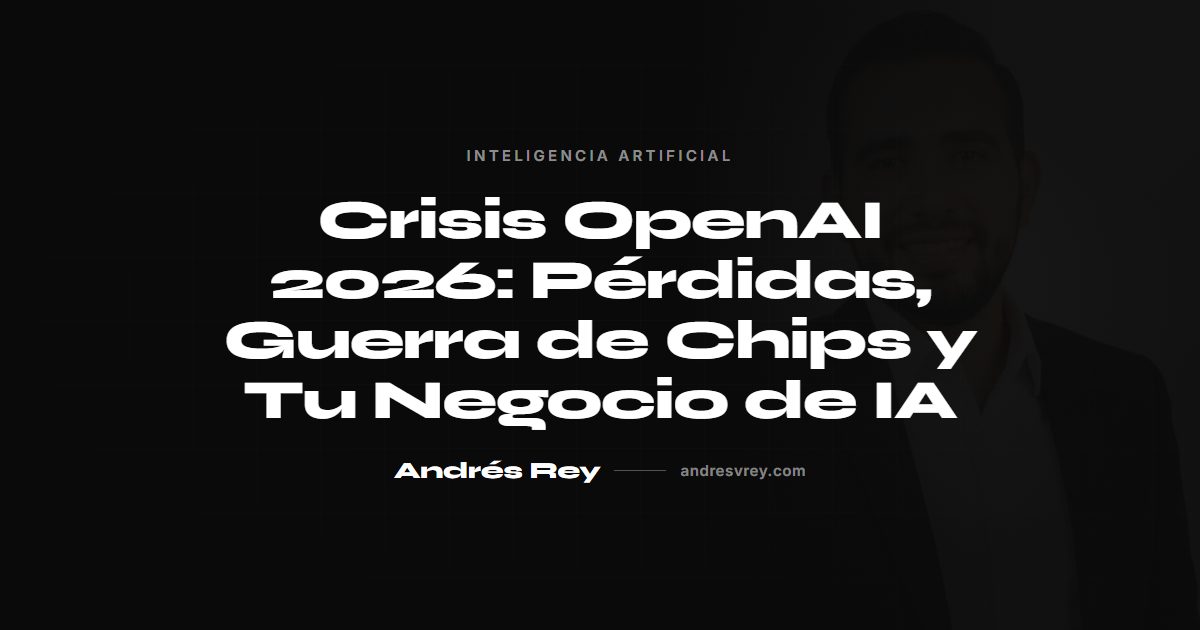 Crisis OpenAI 2026: Pérdidas, Guerra de Chips y Tu Negocio de IA