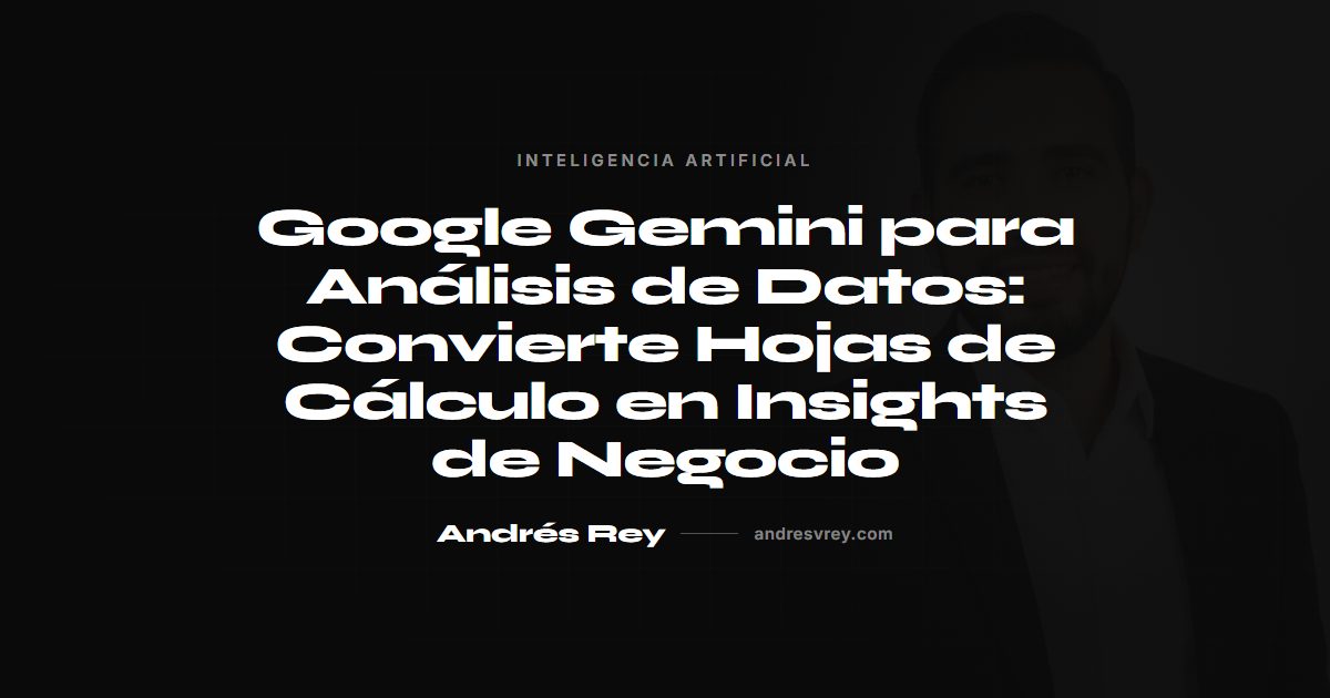 Google Gemini para análisis de datos empresariales