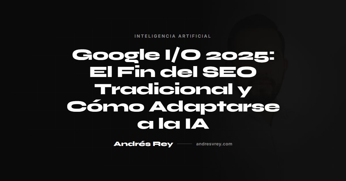 Google IO 2025 y el fin del SEO tradicional