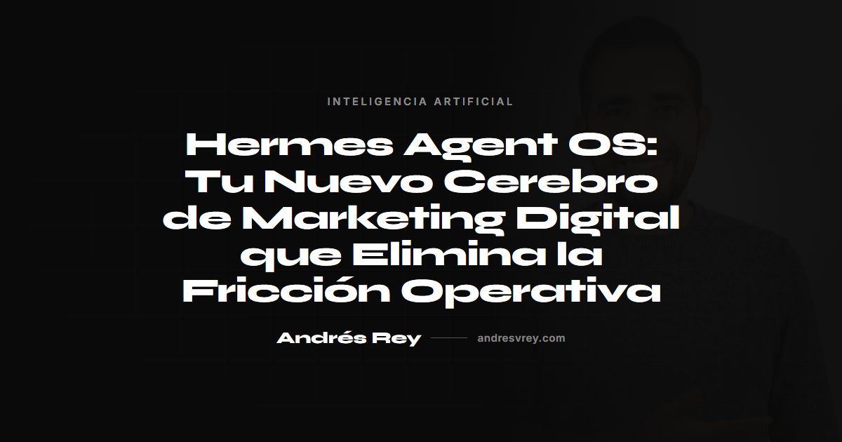 Hermes Agent OS: cerebro de marketing digital con IA