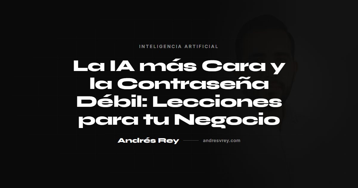 La IA más Cara y la Contraseña Débil: Lecciones para tu Negocio