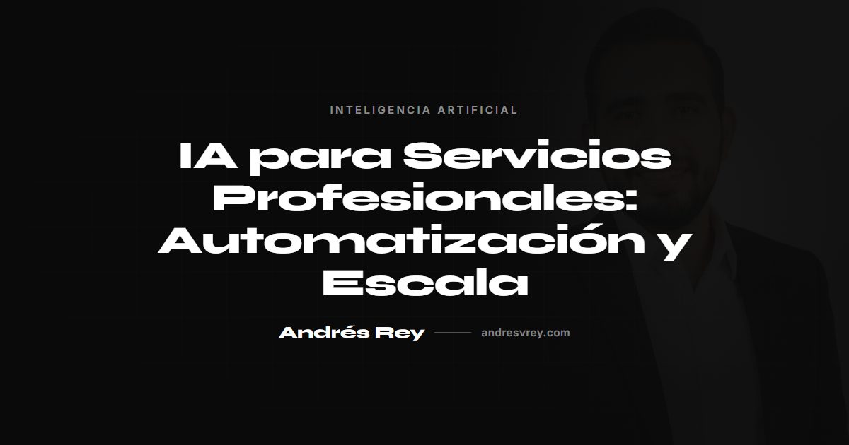IA para servicios profesionales: automatización y escala